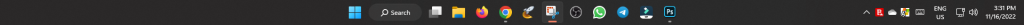 1. TASK BAR