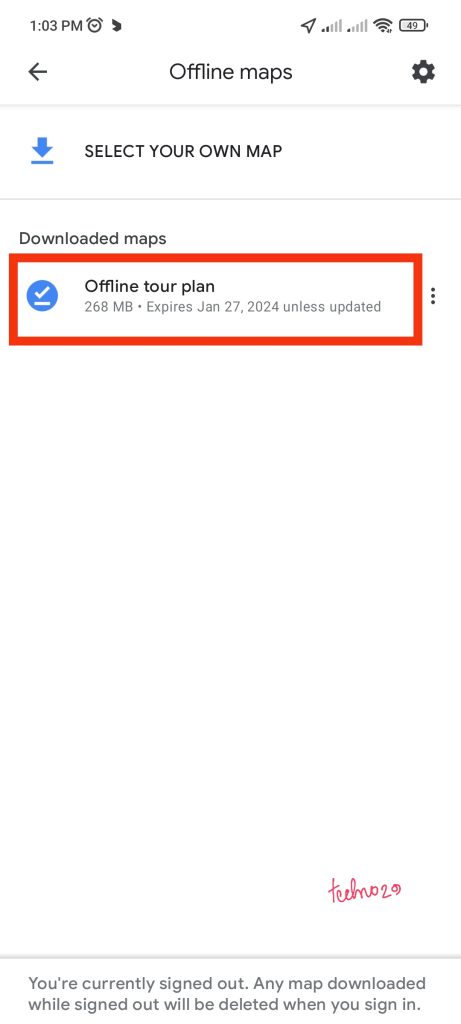 Google Maps Offline