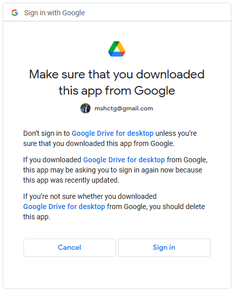 Google Drive Permission