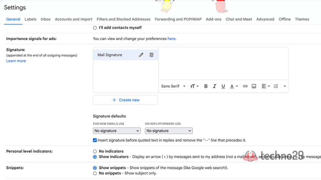 gmail signature